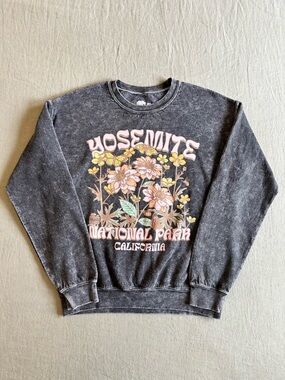 Yosemite National Park Floral Crewneck